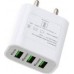 HALLA BOLE 3.4 A Multiport Mobile HB1004 Charger with Detachable Cable  (White)