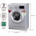 LG 7.0 Kg 5 Star Inverter Fully-Automatic Front Loading Washing Machine (FHM1207ADL, Silver, 6 Motion Technology)