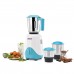 USHA RapidMix 500-Watt Copper Motor Mixer Grinder with 3 Jars (Sea Green/White)