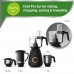 PHILIPS HL7707/00 750W Mixer Grinder with Jars, Black