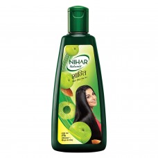 Nihar Shanti Amla and Badam Hair Oil, For Black, Silky and Stronger Hair, 78 ml