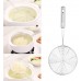 Kitchen ethics Light Weight Jhara, Puri Strainer, Stainless Steel Deep Fry Jhara Mesh Laddle Jharni Wire Skimmer with Handle for Perfect Oil Extraction - 16 cm (Stainless Steel (Light))