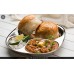 Stainless Steel Pav Bhaji Plate (Round Pack of 1)