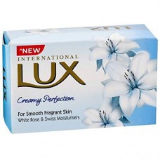 LUX International Creamy Perfection Soap With Swiss Moisturizers & Delicate White Flower Scent - 75 g (Pack of 3)