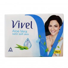 Vivel Bathing Soap, Aloe Vera, 150g, (Pack of 4)