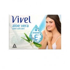 VIVEL Aloe Vera Satin Soft Skin Soap, 90 g - Pack of 5