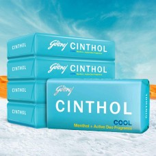 Cinthol Cool Bath Soap - 100g (Pack of 5) | Grade 1 Bathing Soap | with Icy-cool Menthol | For All Skin Types