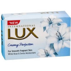 LUX Creamy Perfection White Rose & Swiss Moisturisers Soap 75g Pack of 4 (4 x 75 g)