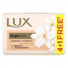 Lux Bright Glow Jasmine & Vitamin E Bathing Soap|For Glowing Skin|Beauty Soap Offer Pack 5X100 g