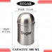 BOXY Stainless Steel Missile shaped Canister Set of 3 (Tea,Coffee,Sugar), Silver - 800ml