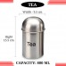 BOXY Stainless Steel Missile shaped Canister Set of 3 (Tea,Coffee,Sugar), Silver - 800ml