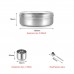 Stainless Steel Masala Dabba/Spice Box with See Through Lid, 7 Containers and 1 Small Spoon,