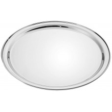 Stainless Steel Dinner Plate Set (1 piece, 30cm dia, Convex shape)