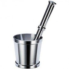  Stainless Steel Mortar and Pestle Set/okhli and musal/Kitchen Masher/Masher/Khallad/khalbatta for Kitchen/Imam dasta/Spice Mixer for Kitchen,