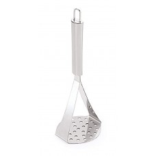 Stainless Steel Potato Masher, Hand Potato Smasher with Handle for Food Fruit Vegetable, Silver, Pack of 1