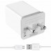 OPPO Wall Charger Accessory Combo for All Mobile Phones 2 A Mobile Charger with Detachable Cable  (White, Cable Included)