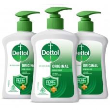 Dettol Liquid Handwash Dispenser Bottle Pump - Original Germ Protection Hand Wash (Pack of 3 - 200ml each) | Antibacterial Formula | 10x Better Germ Protection