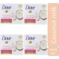 DOVE Imported Purely Pampering Coconut Milk Soap [Thailand] (4 x 135 g)