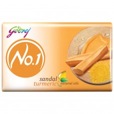 Godrej No. 1 Bathing Soap Sandal & Turmeric – Grade 1 Soap & Long-lasting Fragrance, Combo Pack of 9 (150g each)