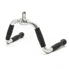 Trade Select Multi Grip Handle for Gym, Rowing Handle Chromed | Gym Cable Attachment Chrome and Black