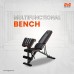 Multi-Functional Weight Strength Training Foldable Incline Decline Exercise Preacher Bench for Home Gym (Black, Orange) -