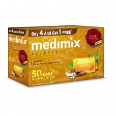 Medimix Ayurvedic Sandal Soap, 125g (4+1 Offer Pack)