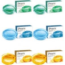 Pears Oil-Clear & Glow Soap & Soft & Fresh Soap & Pure and Gentle Soap Ambz (75G) (Pack of 6) (75 g)