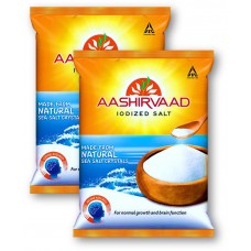 Unique Aashirvaad Lodized Salt 1Kg (Pack of 2) Unique