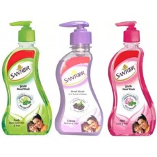 santoor HAND WASH FRESH, MILD, CREME Hand Wash Pump Dispenser (3 x 215 ml)