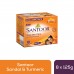 Santoor Sandalwood and Turmeric Bath Soap for Younger Looking and Glowing Skin, Combo Offer, 125 g (Pack of 8)