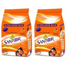 santoor Sandal and Turmeric Soap Super Saver Family Pack 100g x 4 Each (Pack of 2) (2 x 50 g)