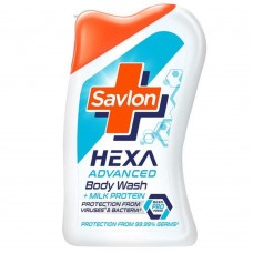 Savlon Hexa Advanced Body Wash with Milk Protein, Shower Gel for Moisturized Skin - 215 ml