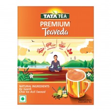 Tata Tea Premium Teaveda | Premium Assam Tea Leaves | With Goodness of Time-tested Indian Ingredients -Tulsi, Elaichi, Ginger & Brahmi | Flavoured Tea | 500g