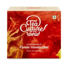 Tea Culture of The World Classic Masala Chai | Black Tea Bags | Premium First Quality Black Teabags | Masala Chai Tea Bags | Morning Tea , 16 Count