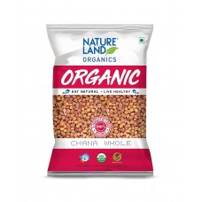 Natureland Organics Chana Whole 1 Kg - Organic Healthy Pulses