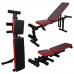 Saving Basket Adjustable Weight Bench Gym Home Workout - Height Adjustable Utility Bench Flat Incline Decline Abs ,Bench Press, Barbell Crunch