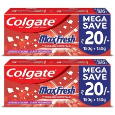 Colgate MaxFresh Anticavity Toothpaste Gel, Spicy Fresh - 300gm (Pack of 2)