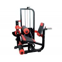 Leg Curl Leg Extension By concentrating on variegated Adjustable Abdominal Bench. (Red 