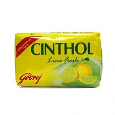 Cinthol Lime Bath Soap - 75g (Pack of 4) | Lemony Deo Fragrance | Grade 1 Soap | For All Skin Types